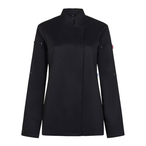 VL THOTH. Kochjacke für Damen (190 g/m²), aus Baumwolle (35 %) und recyceltem Polyester (65 %) schwarz | ohne Werbeanbringung | Nicht verfügbar | Nicht verfügbar | Nicht verfügbar