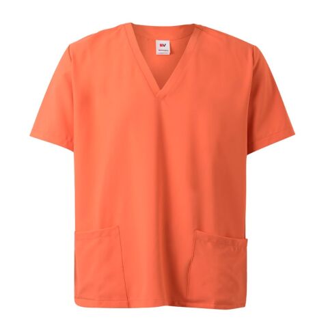 Gastro-Werbemittel Schürze VL FLORA – orange – mit Logodruck 140 g/m² Mikrofaser als robuste Kochschürze für Gastronomie, Bars & Restaurants