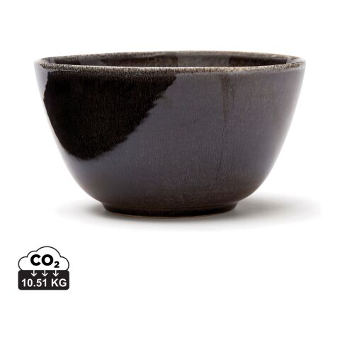 Werbeartikel Nomimono Schale, 21cm – schwarz – mit Logo bedruckt