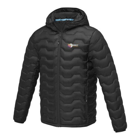 Werbeartikel Petalite GRS Thermojacke für Herren aus recyceltem Material – schwarz – XXL – mit Logo bedruckt