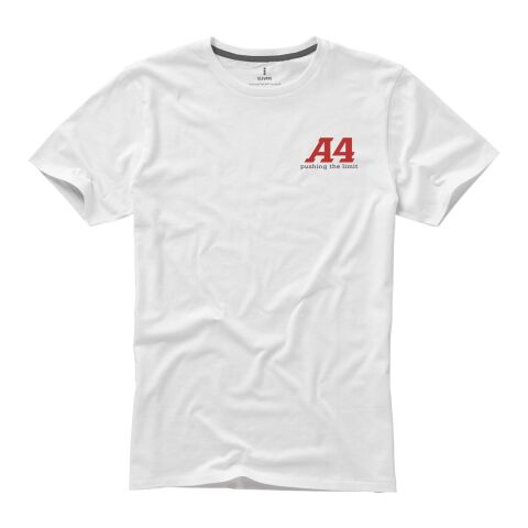 Werbeartikel Nanaimo T Shirt – absolutes weiß – M – mit Logo bedruckt