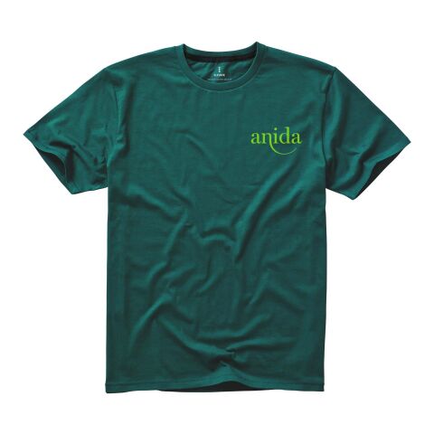 Werbeartikel Nanaimo T Shirt – waldgrün – M – mit Logo bedruckt