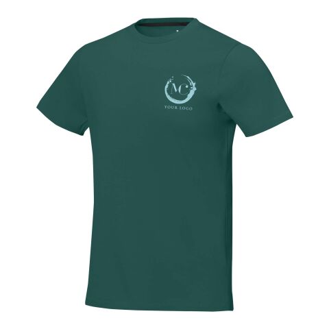 Werbeartikel Nanaimo T Shirt – forest green2 – L – mit Logo bedruckt