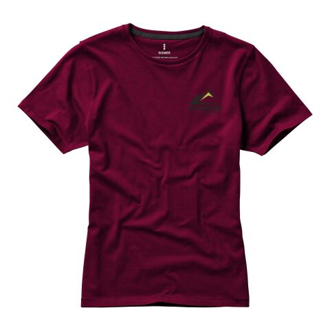 Werbeartikel Nanaimo Damen T Shirt – bordeaux – XS – mit Logo bedruckt