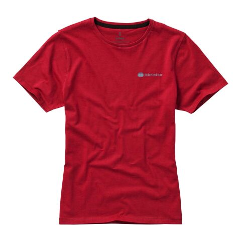 Werbeartikel Nanaimo Damen T Shirt – rot – S – mit Logo bedruckt