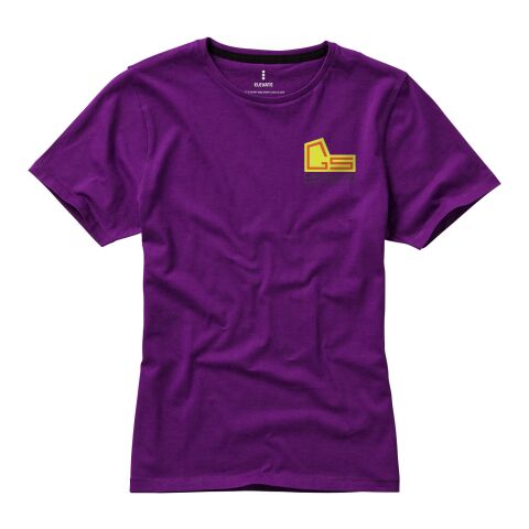 Werbeartikel Nanaimo Damen T Shirt – pflaume – XXL – mit Logo bedruckt