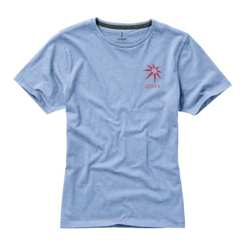 Werbeartikel Nanaimo Damen T Shirt – hellblau – XS – mit Logo bedruckt