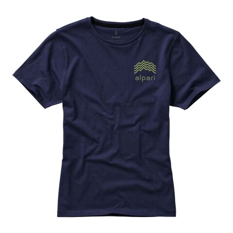 Werbeartikel Nanaimo Damen T Shirt – navy – S – mit Logo bedruckt