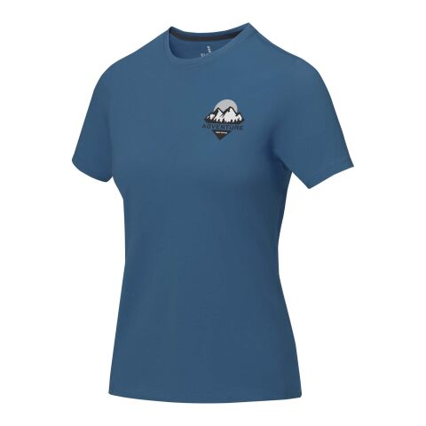 Werbeartikel Nanaimo Damen T Shirt – tech blue – M – mit Logo bedruckt