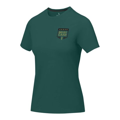 Werbeartikel Nanaimo Damen T Shirt – forest green2 – S – mit Logo bedruckt