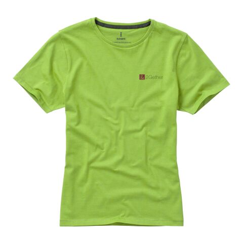 Werbeartikel Nanaimo Damen T Shirt – apfelgrün – L – mit Logo bedruckt