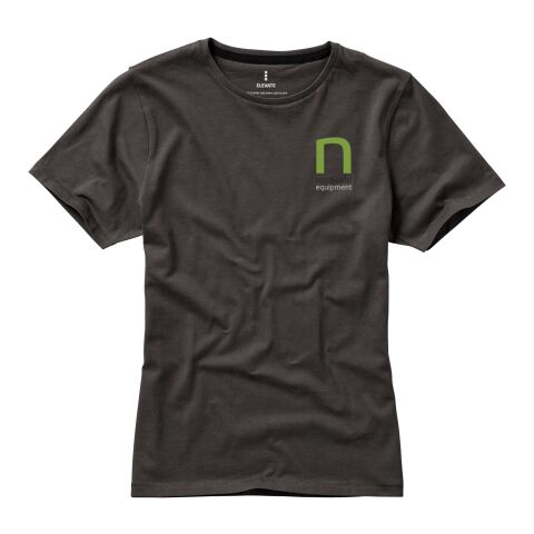 Werbeartikel Nanaimo Damen T Shirt – anthrazit – L – mit Logo bedruckt