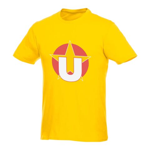 Werbeartikel Heros T-Shirt für Herren – gelb – XXS – mit Logo bedruckt