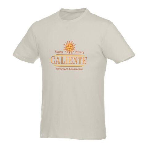 Werbeartikel Heros T-Shirt für Herren – hellgrau – XS – mit Logo bedruckt