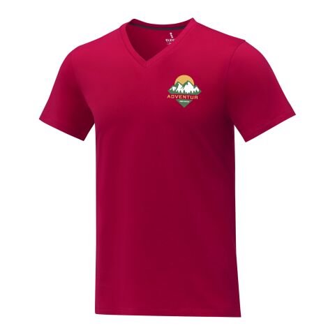 Somoto T-Shirt mit V-Ausschnitt für Herren Standard | rot | XL | ohne Werbeanbringung | Nicht verfügbar | Nicht verfügbar | Nicht verfügbar