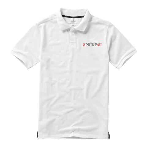 Werbeartikel Calgary Poloshirt – absolutes weiß – 3XL – mit Logo bedruckt