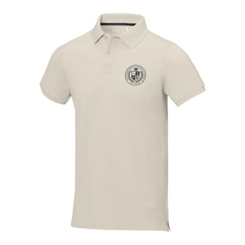 Werbeartikel Calgary Poloshirt – sandstone – XXL – mit Logo bedruckt