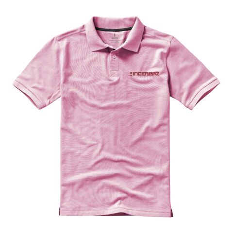 Werbeartikel Calgary Poloshirt – hellrosa – XS – mit Logo bedruckt