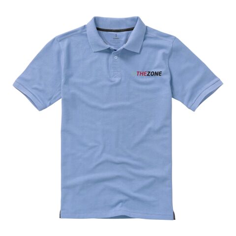 Werbeartikel Calgary Poloshirt – hellblau – XS – mit Logo bedruckt