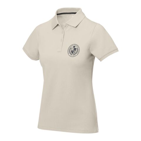 Werbeartikel Calgary Damen Poloshirt – sandstone – XL – mit Logo bedruckt