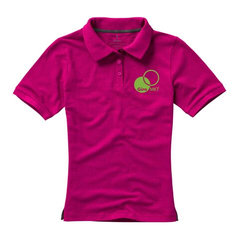 Werbeartikel Calgary Damen Poloshirt – magenta – XL – mit Logo bedruckt