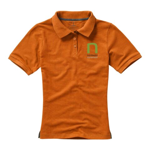 Werbeartikel Calgary Damen Poloshirt – orange – L – mit Logo bedruckt