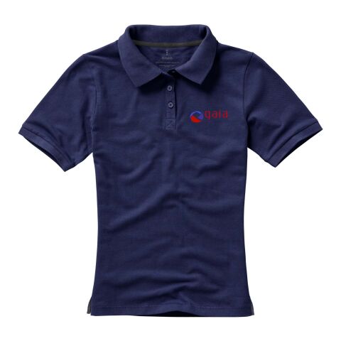 Werbeartikel Calgary Damen Poloshirt – navy – XXL – mit Logo bedruckt