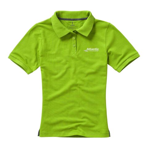 Werbeartikel Calgary Damen Poloshirt – apfelgrün – S – mit Logo bedruckt