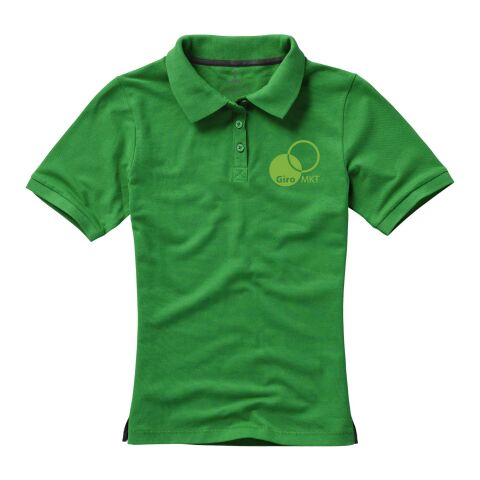 Werbeartikel Calgary Damen Poloshirt – farngrün – XXL – mit Logo bedruckt