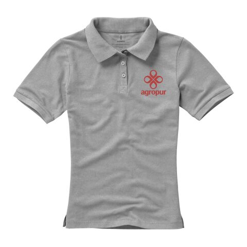 Calgary Damen Poloshirt Standard | grau meliert | XL | ohne Werbeanbringung | Nicht verfügbar | Nicht verfügbar | Nicht verfügbar