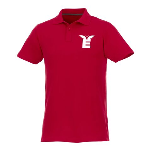 Werbeartikel Helios Poloshirt für Herren – rot – 3XL – mit Logo bedruckt