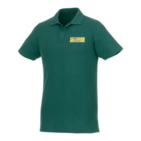 Werbeartikel Helios Poloshirt für Herren – waldgrün – M – mit Logo bedruckt