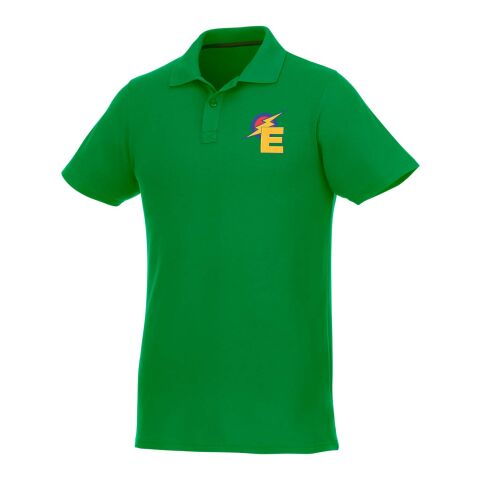 Werbeartikel Helios Poloshirt für Herren – farngrün – XS – mit Logo bedruckt
