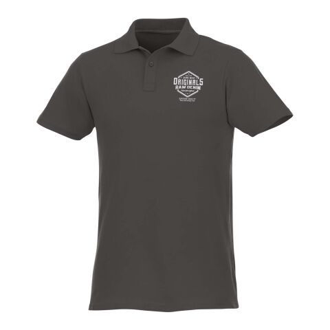 Werbeartikel Helios Poloshirt für Herren – storm grey – S – mit Logo bedruckt
