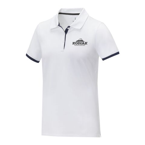 Morgan Polo für Damen, zweifarbig Standard | weiss | XS | ohne Werbeanbringung | Nicht verfügbar | Nicht verfügbar | Nicht verfügbar