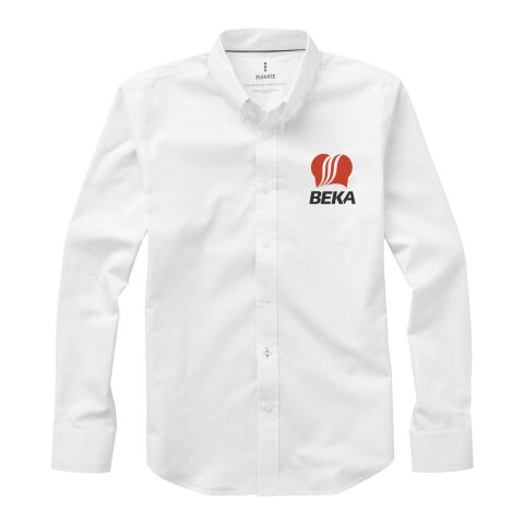 Werbeartikel Vaillant Langarmshirt – weiß – M – mit Logo bedruckt