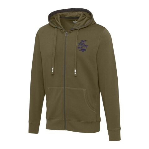 Werbeartikel Arora Kapuzensweatjacke – forest green2 – XXL – mit Logo bedruckt