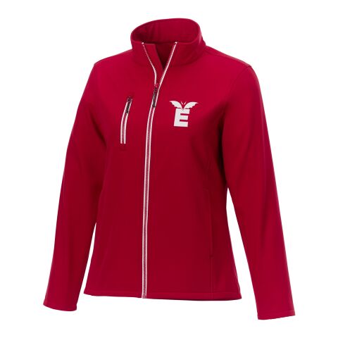 Werbeartikel Orion Damen Softshelljacke – rot – XS – mit Logo bedruckt
