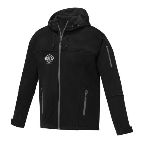 Werbeartikel Match Softshelljacke für Herren | schwarz | mit Logo bedrucken