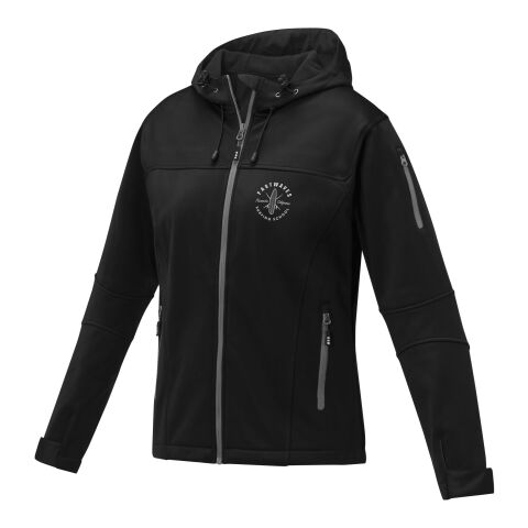 Werbeartikel Match Softshelljacke für Damen | schwarz | mit Logo bedrucken