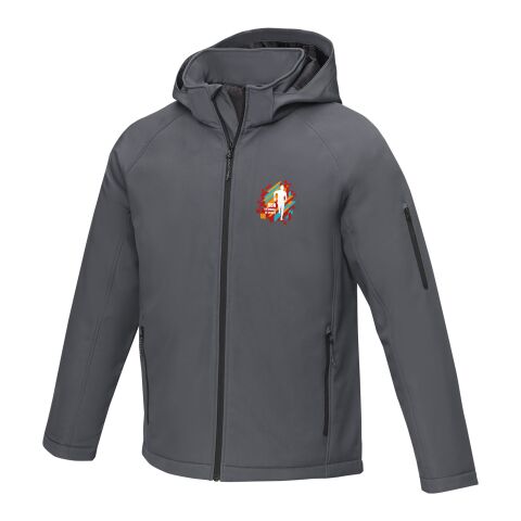 48h Express-Druck Werbeartikel Notus wattierte Softshell Herrenjacke – storm grey – 3XL – mit Logo bedruckt