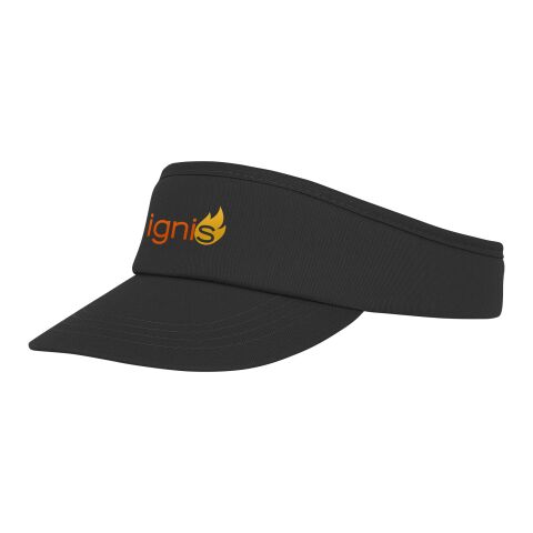 Werbeartikel Hera Sonnenvisier – schwarz – Cap / Kappe mit Logo bedruckt