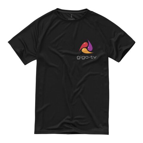 Nachhaltiger Werbeartikel Niagara T Shirt – schwarz – XL – mit Logo bedruckt