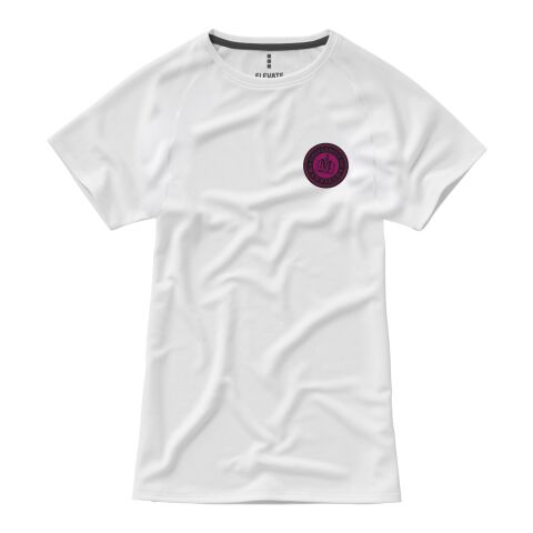 Werbeartikel Niagara Damen T Shirt – weiß – S – mit Logo bedruckt