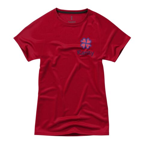 Werbeartikel Niagara Damen T Shirt – rot – XL – mit Logo bedruckt