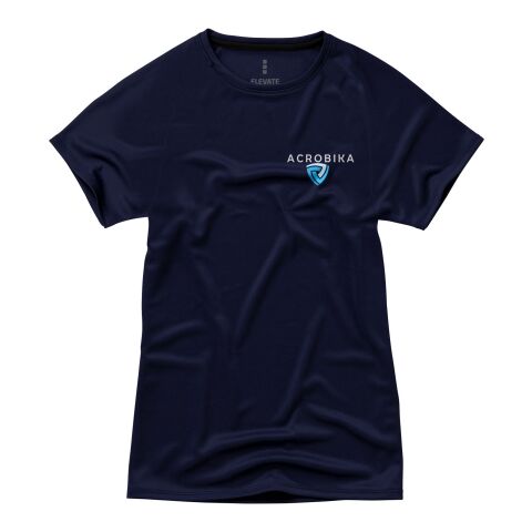 Werbeartikel Niagara Damen T Shirt – navy – XS – mit Logo bedruckt