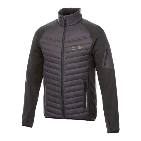 Werbeartikel Banff Hybrid Thermo Jacke – storm grey – M – mit Logo bedruckt