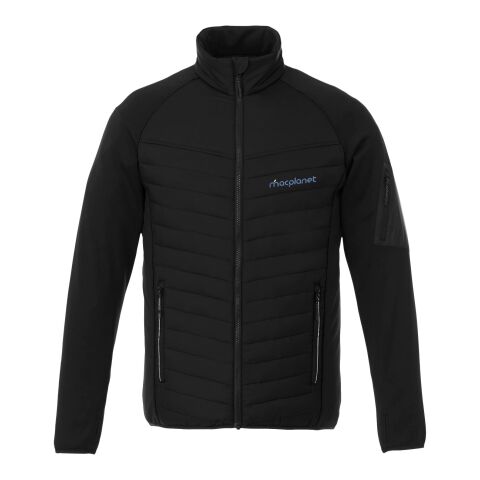 Corporate Fashion Banff Hybrid Thermo Jacke – schwarz – mit hochwertigem Stick 48h Express-Druck Gr. S