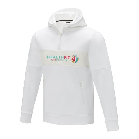Sayan Kapuzenpullover mit halbem Reißverschluss für Herren Standard | weiss | 3XL | ohne Werbeanbringung | Nicht verfügbar | Nicht verfügbar | Nicht verfügbar
