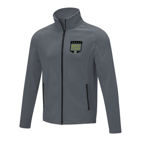 Werbeartikel Zelus Fleecejacke für Herren – storm grey – XL – mit Logo bedruckt